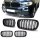 Dual Slat Kidney Front Grille Black Gloss fits on BMW X5 F15 + X6 F16 up 2013 without Camera