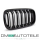 Dual Slat Kidney Front Grille Black Gloss fits on BMW X5 F15 + X6 F16 up 2013 without Camera