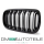 Dual Slat Kidney Front Grille Black Gloss fits on BMW X5 F15 + X6 F16 up 2013 without Camera