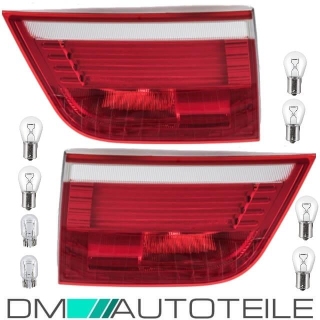 Set LED Rückleuchten Rot Weiß Innen links & rechts passt für BMW X5 E70 +Birnen Komplett 07-10