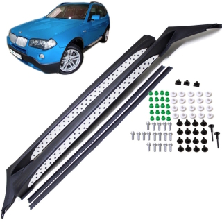 Running Board Made of Aluminium Set+ Assembly Material 03-10 OEM fits on BMW X3 E83 