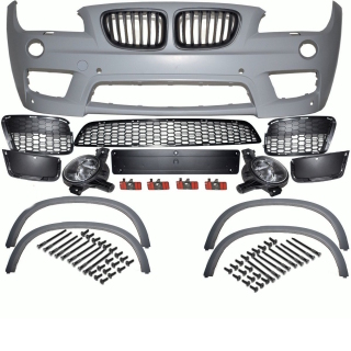 Bodykit Stoßstange Front Seite Heck 09-12 +Zubehör passt für BMW X1 E84 Serie & M-Paket