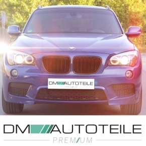 Set Front Grille Dual Slat black Gloss fits on BMW X1 E84 09-12 also M