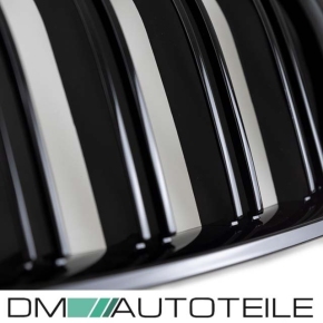 Set Front Dual Slat Kidney Grille black Gloss fits on BMW X3 E83 LCI Facelift 06-11