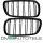 Set Front Dual Slat Kidney Grille black Gloss fits on BMW X3 E83 LCI Facelift 06-11