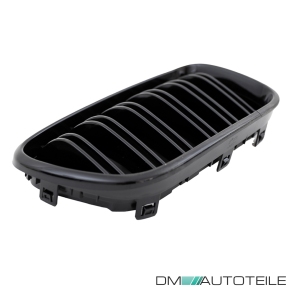 2x Kühlergrill SET Schwarz Hochglanz Sport Doppelsteg passend für BMW X3 F25 10-