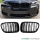 2x Kühlergrill SET Schwarz Hochglanz Sport Doppelsteg passend für BMW X3 F25 10-
