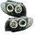 Set Angel Eyes Scheinwerfer Schwarz passt für BMW 1er E87 04-11 DEPO H7-H7