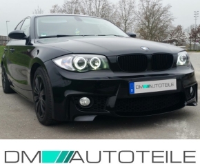 Front Stoßstange + Grill Schwarz passt für BMW 1er E81 E82 E87 E88 nicht M +ABE