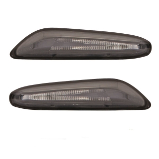 2x Seitenblinker LED SET Schwarz Smoke passt für BMW 1er E81 E82 E87 E88 X1  E84