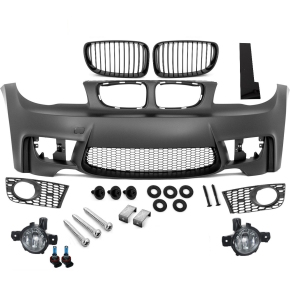 Sport Evo Front Bumper w/o PDC+GRILLE+Fogs CHROME fits...