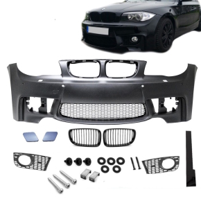 Sport Front Bumper ABS for PDC +2x GRILLE Black fits on...