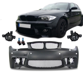 SONAR LED ANGEL EYES SCHEINWERFER für BMW E81 E87 Bj. 04-11 SCHWARZ  KLARGLAS Set 