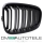 Set Dual Slat Kidney Front Grille Black Matt fits BMW 1-series F20 F21 up 11-15