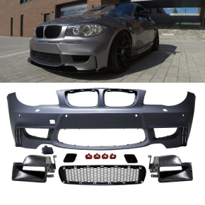 Set Performance Front Kidney Grille Black Gloss fits on BMW 1 E81 E87 04-  03/07