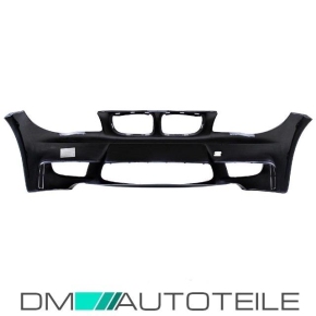 Sport Front Bumper Evo ABS w/o PDC +2x Air Ducts fits on BMW E81 E82 E87 E88