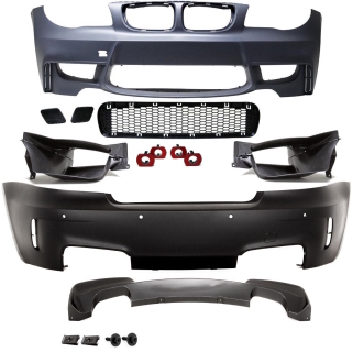 Bodykit Sport BUMPER Front Rear + Brake-Air Ducts fits on BMW E82 E88 also M