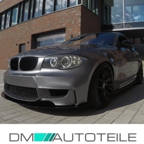 Cabrio Coupe Bodykit Stoßstange vorne Hinten + Duplex passt für BMW 1er E82 E88 Serie + M-Paket nicht 1er M
