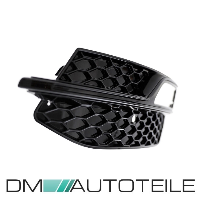 Upgrade Design Frontstoßstange für Audi A3 8V 12-16 inkl. Zubehör in  Hochglanz schwarz mit PDC
