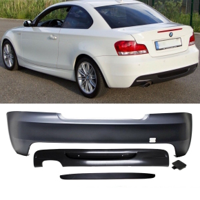 BMW 1-series E82 E88 rear Bumper primed exhaust on the...