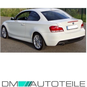 BMW 1-series E82 E88 rear Bumper primed exhaust on the left + accessories for M-Sport