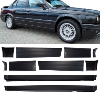 Sport Seitenschweller Kit + Planken XXL passt für BMW E30 M Technik II Limousine Touring ab 1982-1994