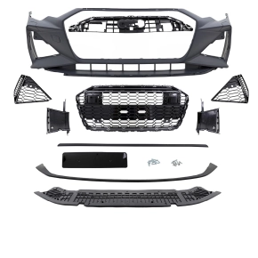 Stoßstange Zubehör vorne Sport PDC + Wabengrill Schwarz für Audi A3 8Y  nicht RS3 Modelle ab 2020