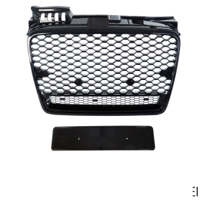 Front Grille Radiator Honeycomb black gloss fits on Audi...