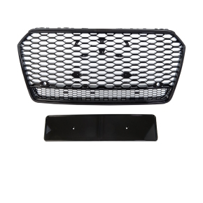 Wabengrill Kühlergrill Schwarz glanz komplett Gitter...
