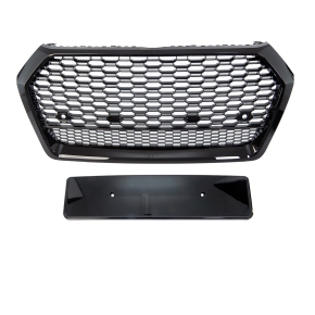 Kühlergrill Waben Grill Sport Schwarz hochglanz...