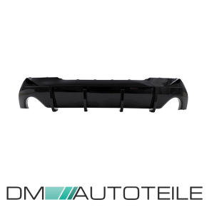 Performance Umbau Sport Paket Lippe+Duplex Diffusor+ Heckspoiler hochlganz schwarz passt für BMW 1er F40 mit M-Paket