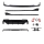 Performance Umbau Sport Paket Lippe+Duplex Diffusor+ Heckspoiler hochlganz schwarz passt für BMW 1er F40 mit M-Paket