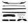Sport-Performance Bodykit Spoiler+ Heckdiffusor Ansätze + Hecklippe Schwarz glanz für X6 F16 mit M-Paket
