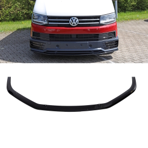 Set Gitter Grill Einsatz Stoßstange vorne unten Hochglanz Schwarz passt für VW  T6 ab 2015-2019