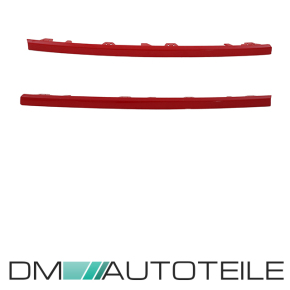 3tlg. Abdeckleiste Leisten Rot glanz Sto&szlig;leisten...