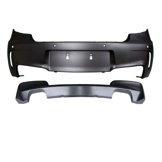 Rear Bumper primed PDC+Diffusor Duplex fits on BMW E81 E87 3/5 Door