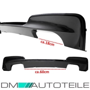 Rear Bumper primed PDC+Diffusor Duplex fits on BMW E81 E87 3/5 Door