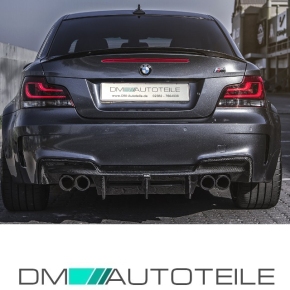 Sport Rear Trunk Spoiler Roof Lip Black Matt fits on BMW 1-Series E82 Coupe