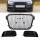 Set Kühlergrill Waben Grill + Gitter Nebel Schwarz hochglanz passt für Audi A1 8X 2010-2015 auch quattro