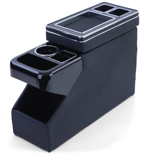 Universal storage Box black with Cup Holders fits on VW T5 T6 all models up  2003-2019