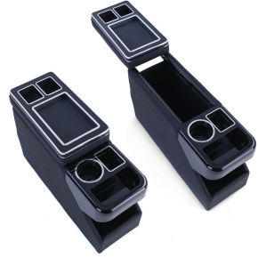 Upgrade Staufach Mittelkonsole Ablage für VW T5 T6 alle Modelle ab 2003-2019 in Schwarz glanz