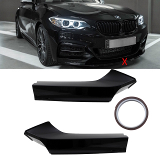 Canards Frontansätze Ansätze ABS schwarz Glanz passend für BMW 3er