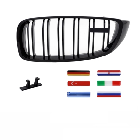 Wunsch Länderflaggen + Emblem Halter für BMW...