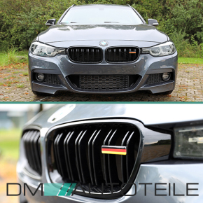 Wunsch Länderflaggen + Emblem Halter für BMW...