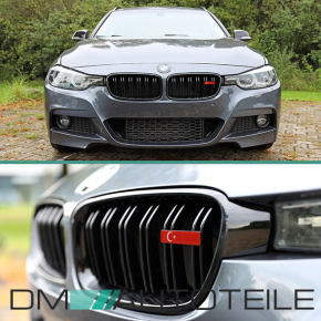 Wunsch Länderflaggen + Emblem Halter für BMW...