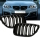 2x Doppelsteg Kühlergrill Grill Schwarz Matt passend für BMW 2er F22 F23 + M-Paket 14>