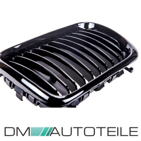 Kühlergrill Grill SET Schwarz Glanz Einzelsteg für BMW 3er E36 Facelift ab 1996