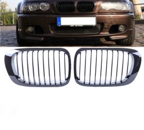Set Sport Kühlergrill Einzelsteg Performance schwarz...