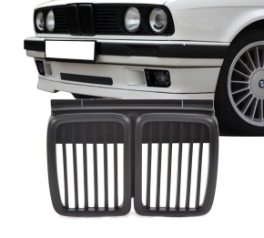 Sport Front Grille Single Line Matt Black suitable for...