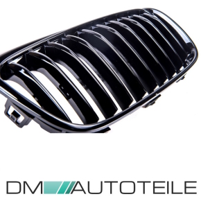 Set Sport Performance Kühlergrill Einzelsteg Schwarz glanz BMW 2er F45 Active Tourer Baujahr 2014-2018
